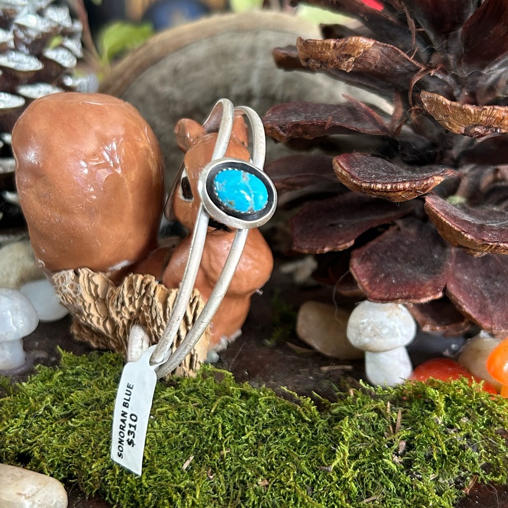 925 Sterling Sonoran blue beautiful cuff bracelet